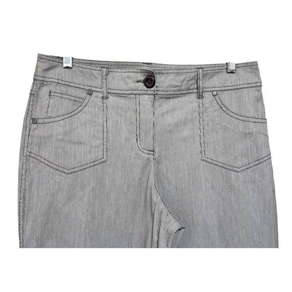 Style Co. Capri Pants Womens Size 10 Black White NWT - Picture 2 of 12